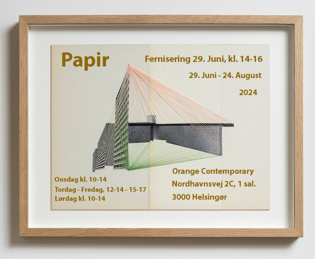 Orange Contemporary udstilling af PAPIR til d. 24. august 2024